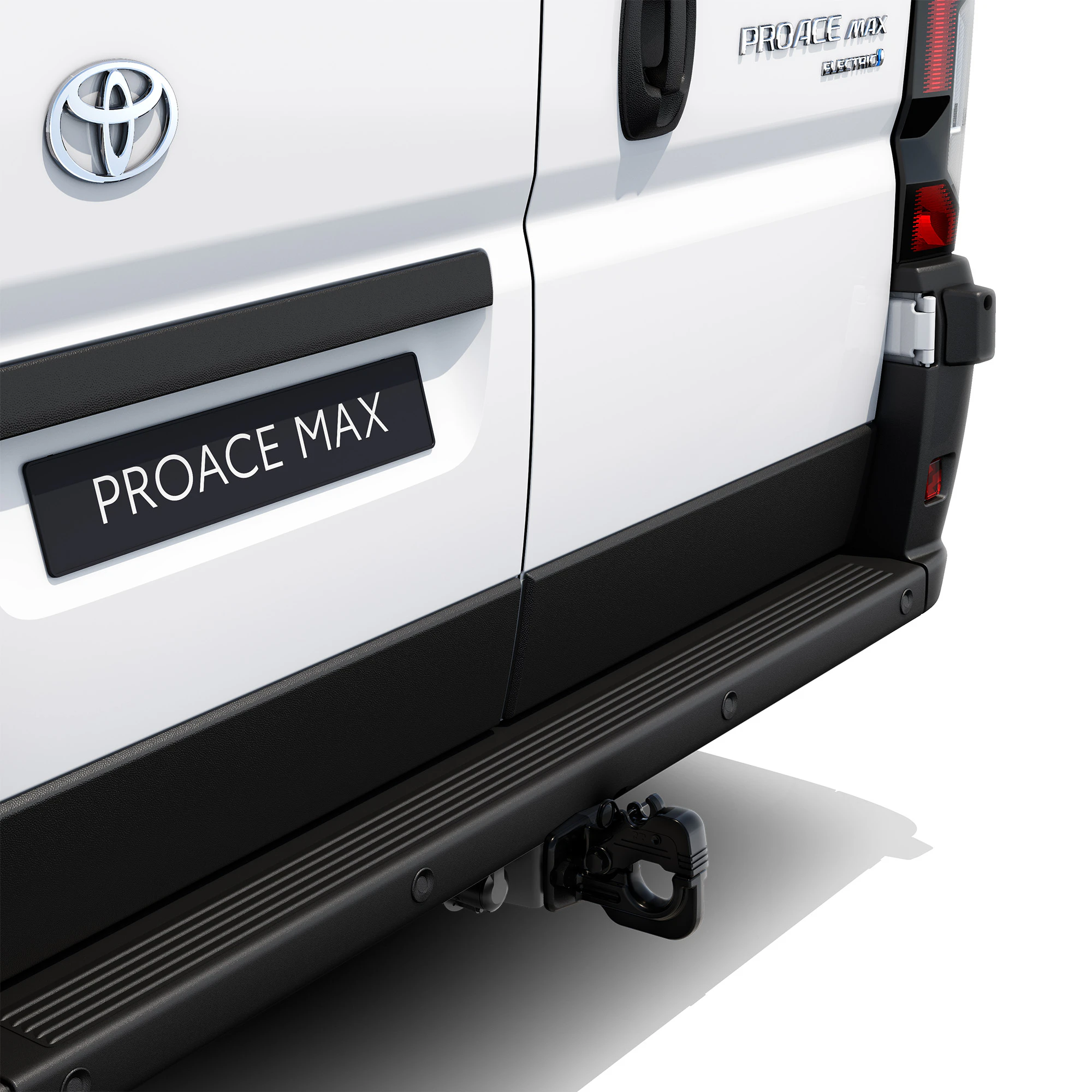 Närbild Proace Max modellnamn bak